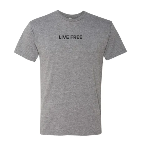CharlieKirk Live Free Tee Grey