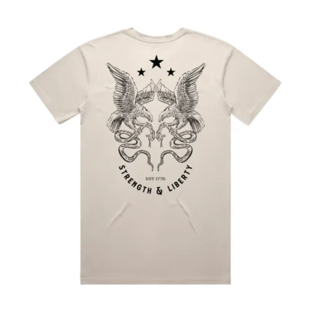 STRENGTH & LIBERTY T-SHIRT back